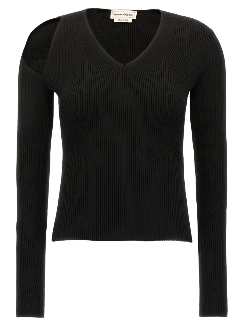 Cut-out sweater ALEXANDER MCQUEEN Black