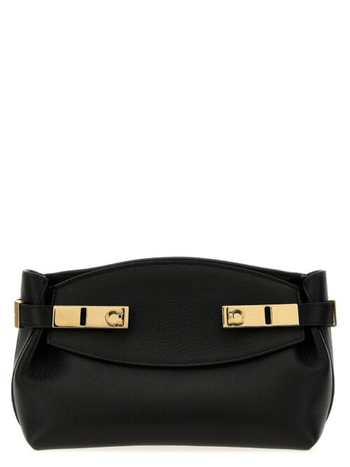 'Hug Small' clutch FERRAGAMO Black