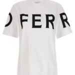 Logo print T-shirt FERRAGAMO White/Black
