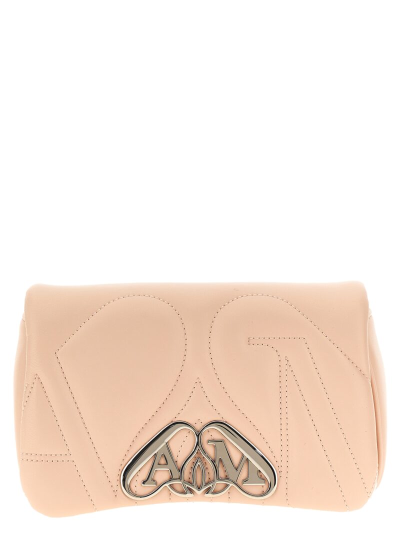 'The mini seal' crossbody bag ALEXANDER MCQUEEN Beige