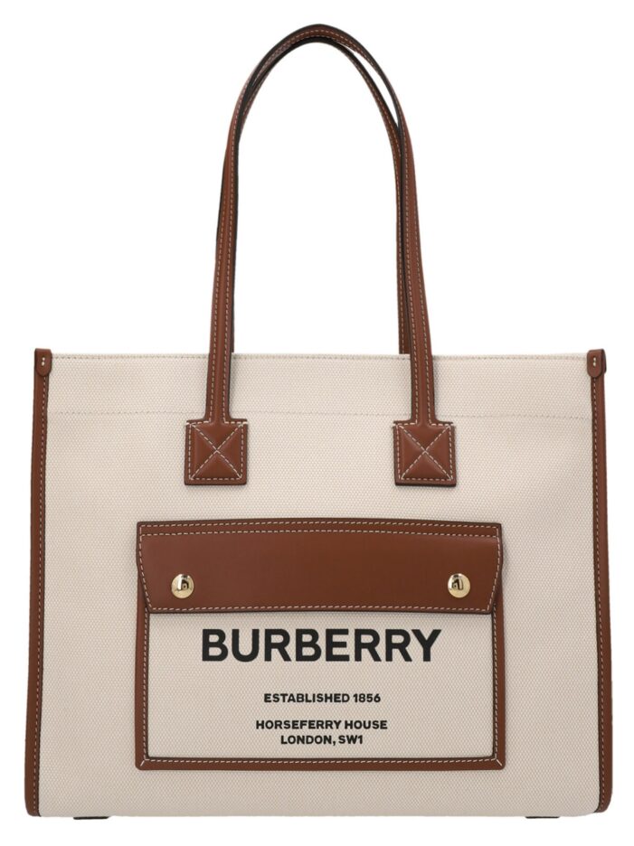 Medium 'Freya' shopping bag BURBERRY Brown