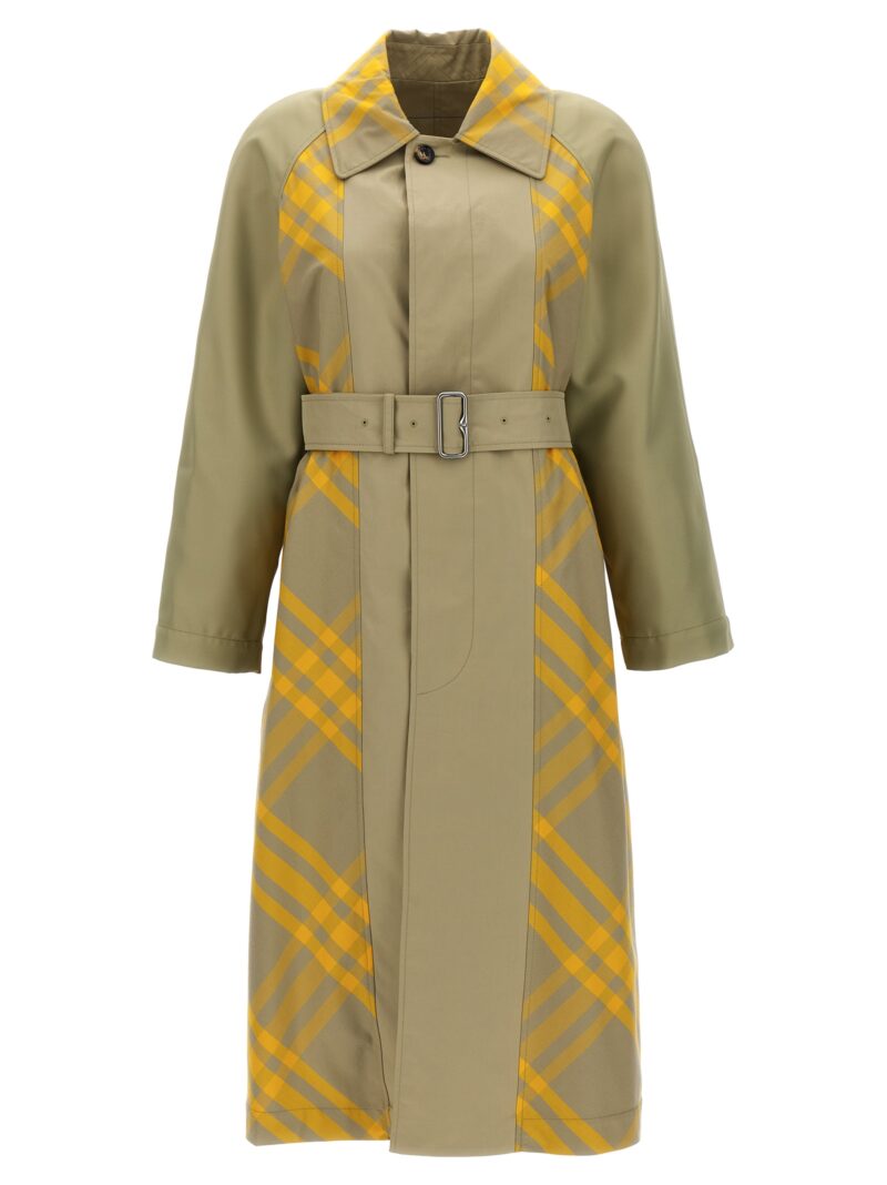 Check insert trench coat BURBERRY Beige