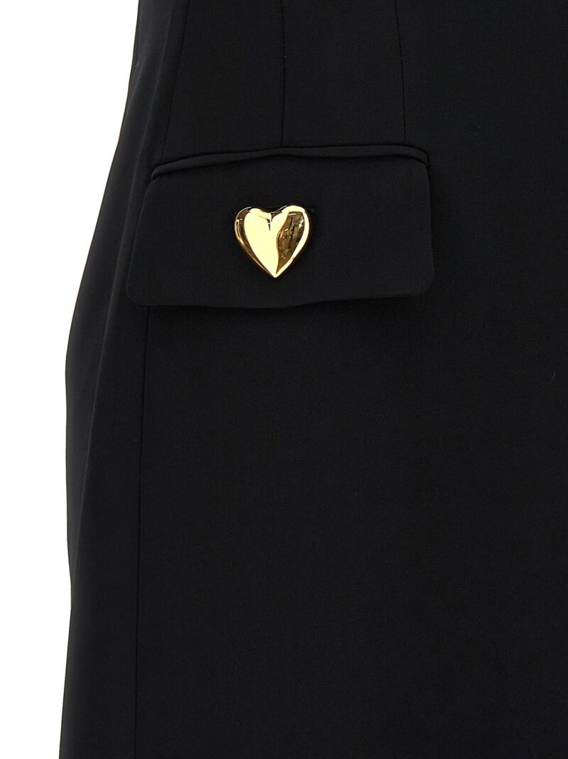 'Cuore' dress 97% viscose 3% elastane MOSCHINO Black