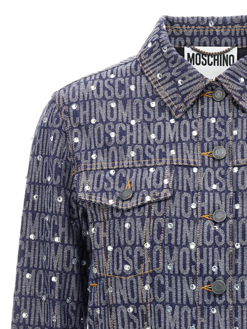 'Logo' jacket Woman MOSCHINO Blue