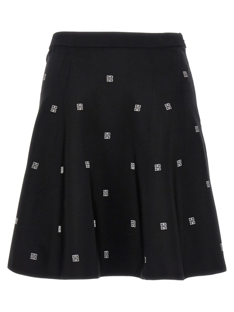 All over logo skirt GIVENCHY White/Black