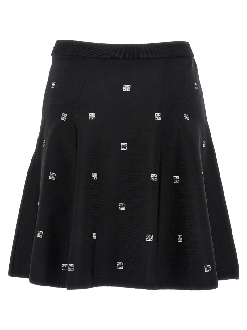 All over logo skirt BW40R04ZH3001 GIVENCHY White/Black