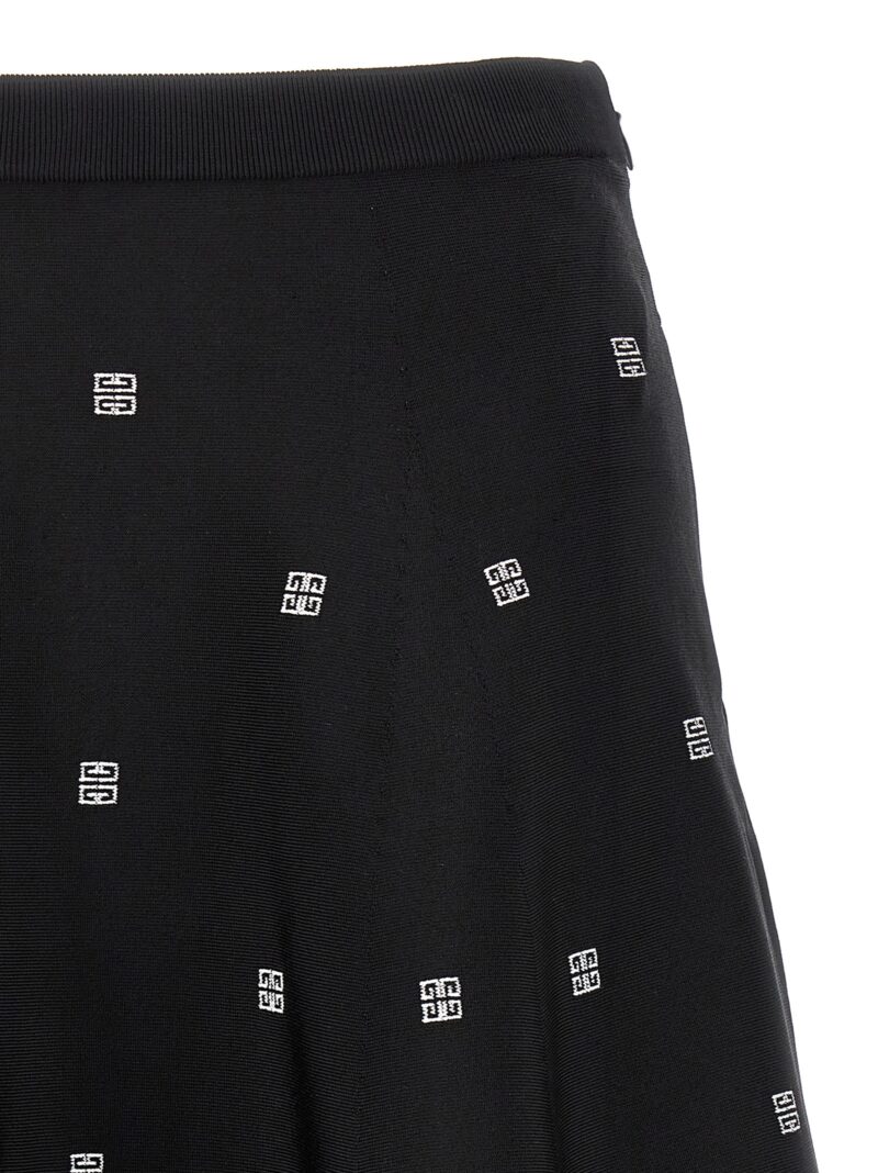 All over logo skirt Woman GIVENCHY White/Black