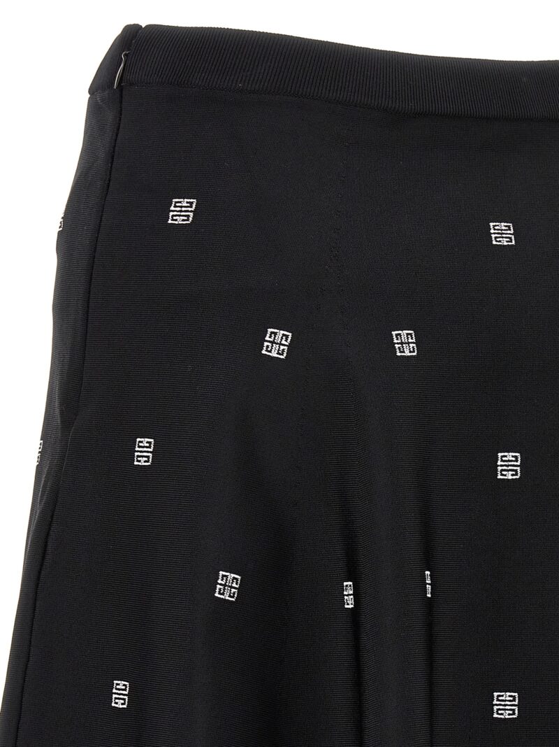 All over logo skirt 84% vi 9% polyamide 4% polyester 3% elastane GIVENCHY White/Black