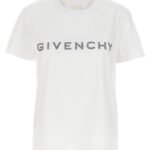 Rhinestone logo T-shirt GIVENCHY White
