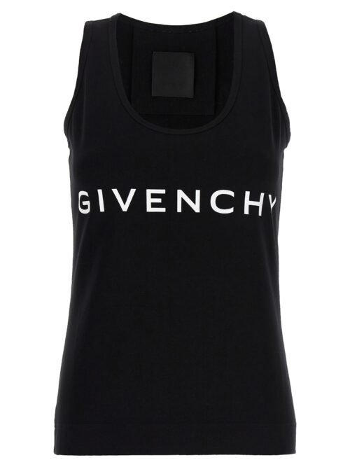 Logo print tank top GIVENCHY White/Black