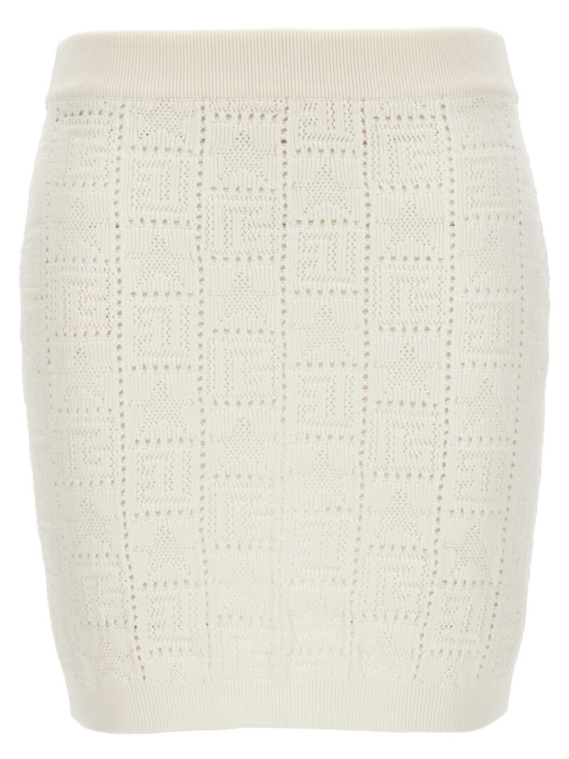 'Monogramma' skirt BALMAIN White