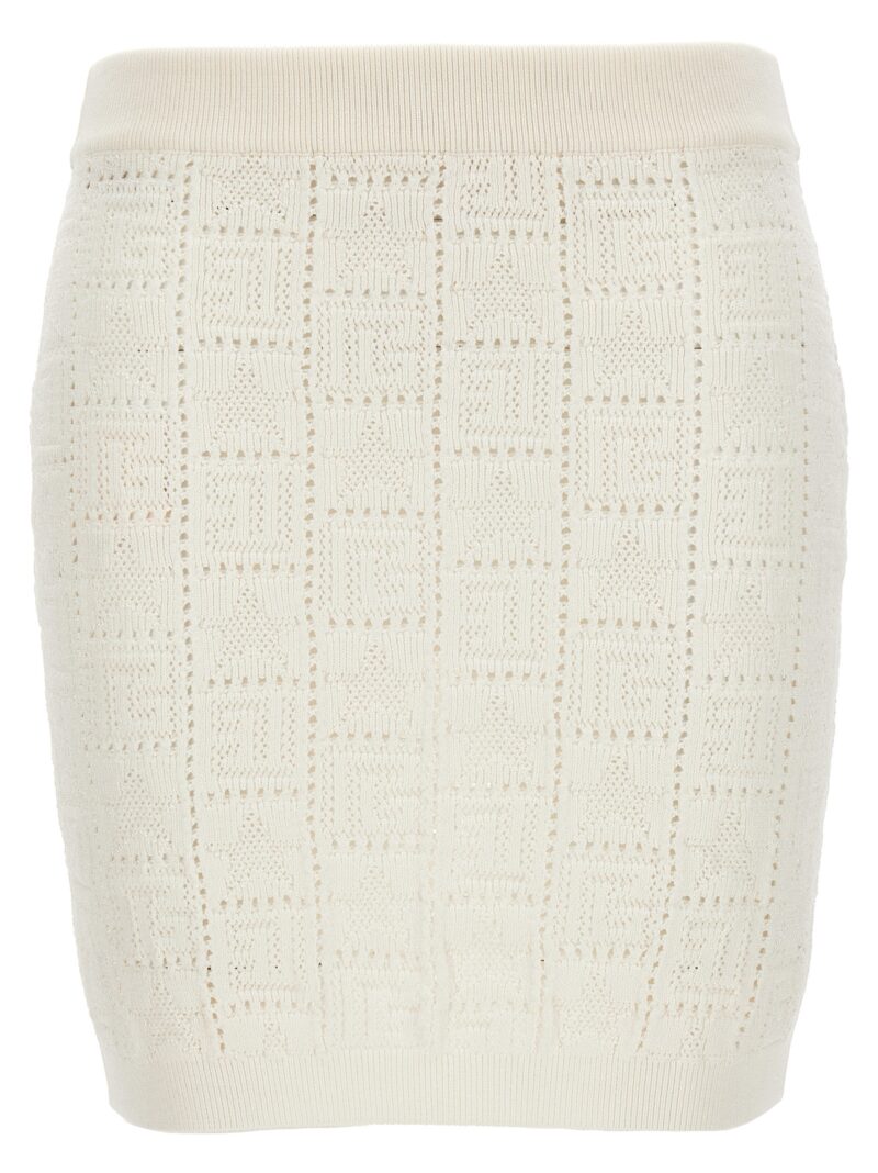 'Monogramma' skirt BALMAIN White