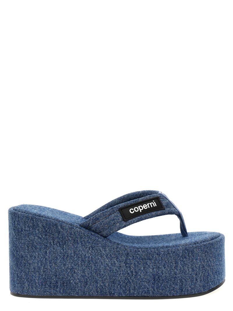 'Branded Wedge' sandals COPERNI Blue