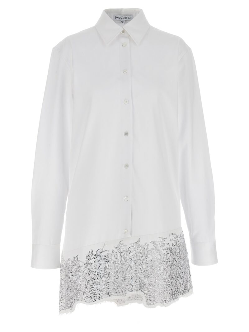 Rhinestone shirt dress J.W.ANDERSON White