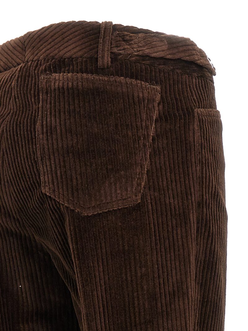 Corduroy pants 98% cotton 2% elastane DOLCE & GABBANA Brown