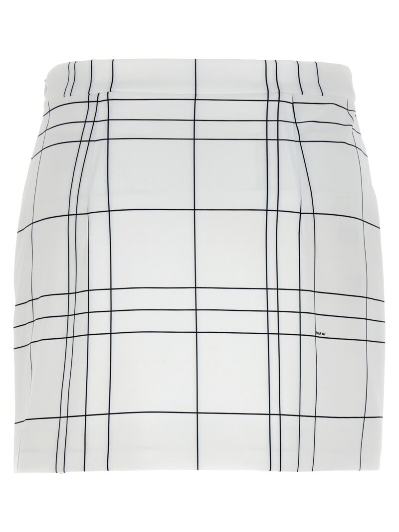 Patterned skirt GOMA0553S0UTN910TCW03 MARNI White/Black