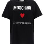 'In Love We Trust' T-shirt MOSCHINO Black
