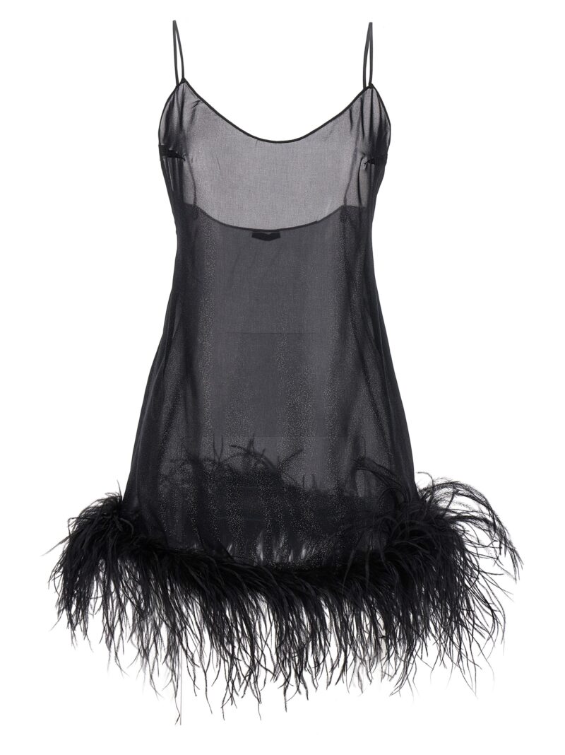 'Plumage Babydoll' dress OSÈREE Black