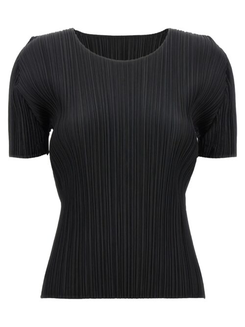 'Basics' T-shirt PLEATS PLEASE ISSEY MIYAKE Black