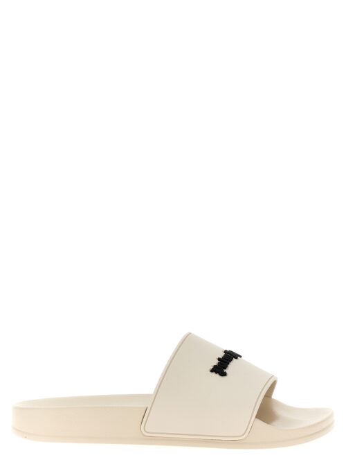 'New Logo' slides PALM ANGELS White/Black