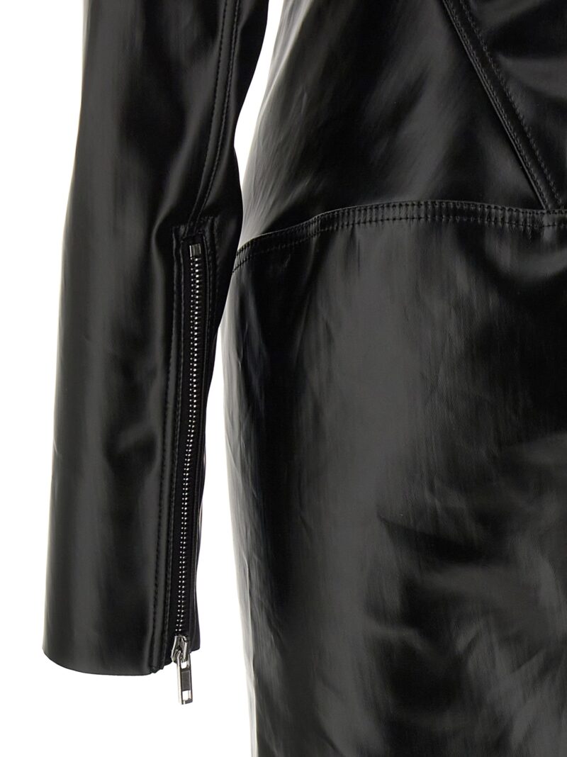 'Al column' dress 91% co 6% ea 3% el RICK OWENS Black