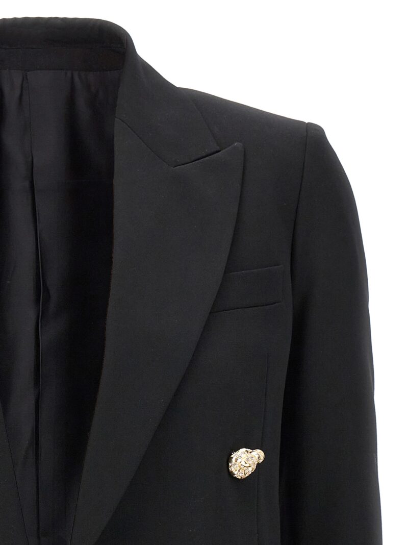 Double breast jewel buttons blazer jacket Woman LANVIN Black