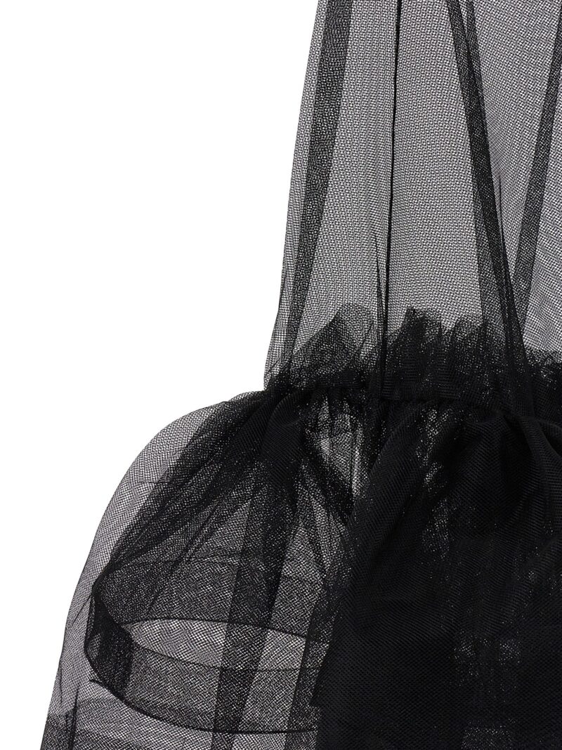 Flounced tulle dress 100% polyamide MAISON MARGIELA Black