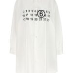 'numeric signature' shirt dress MM6 MAISON MARGIELA White/Black