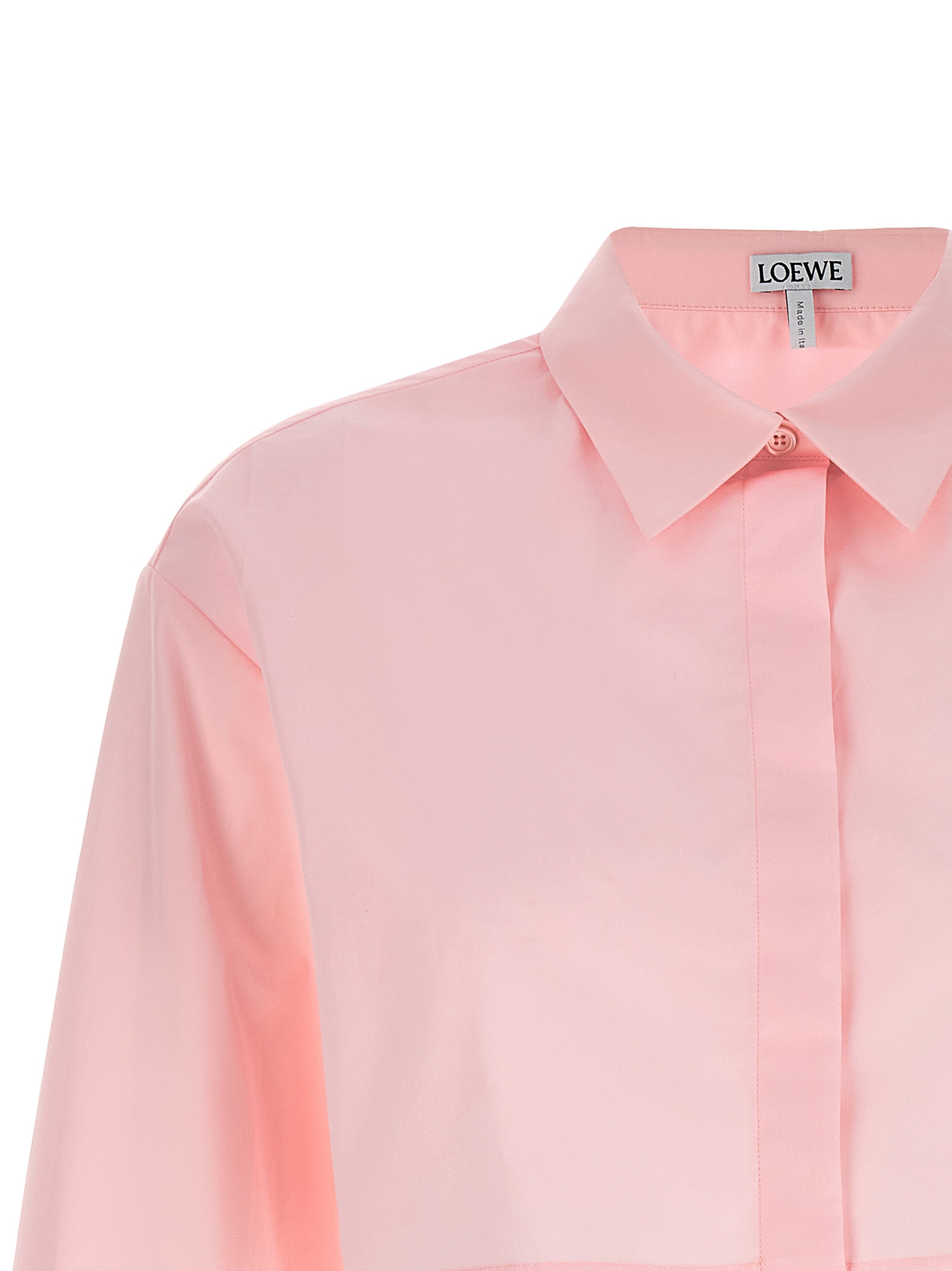 Сорочка Cropped cotton Loewe Рожевий • Dreamroom Boutique