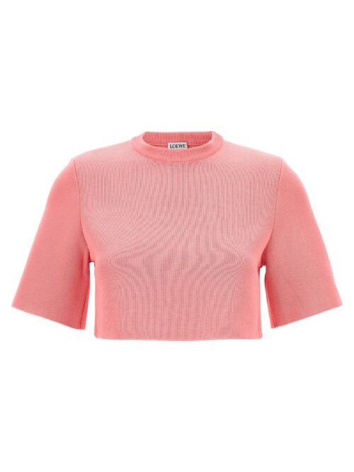 'Reproportioned' cropped top LOEWE Pink