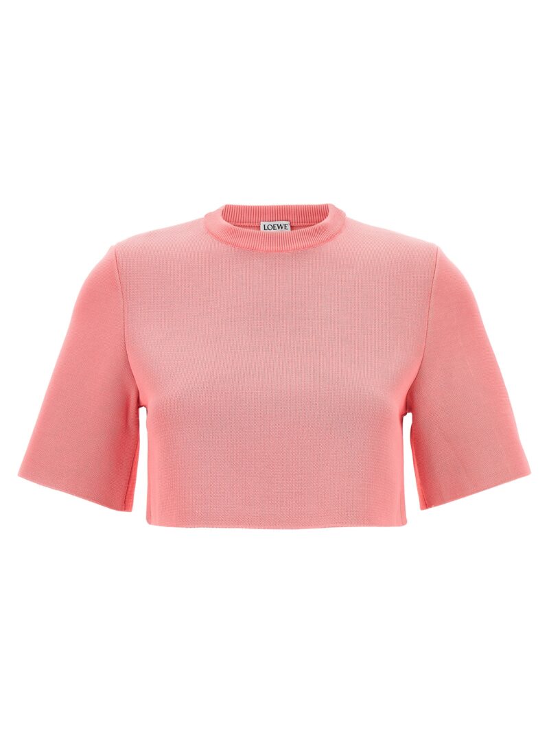 'Reproportioned' cropped top LOEWE Pink