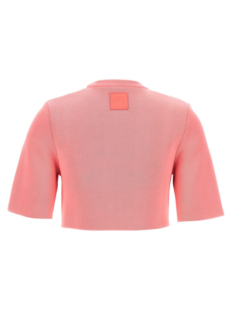 'Reproportioned' cropped top S540Y14KE26447 LOEWE Pink