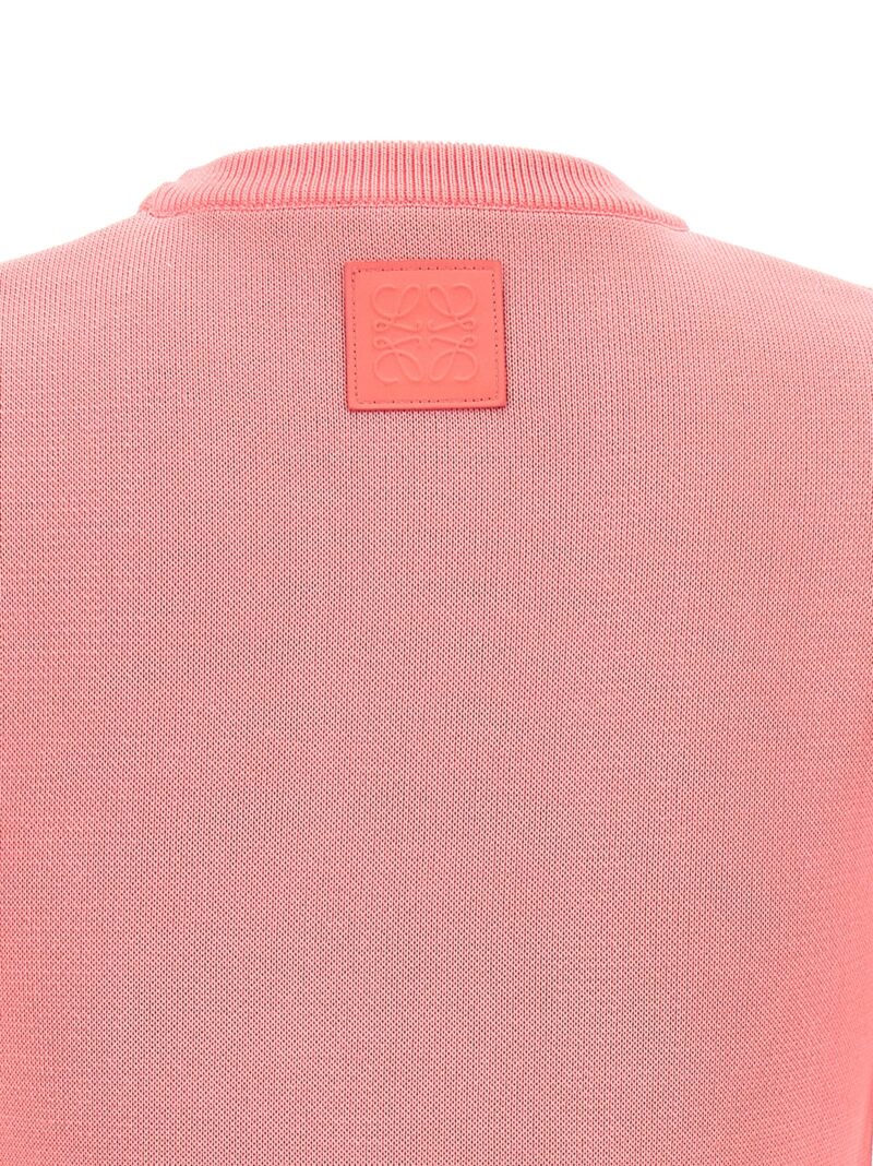 'Reproportioned' cropped top 81% vi 10% cotton 9% pa LOEWE Pink