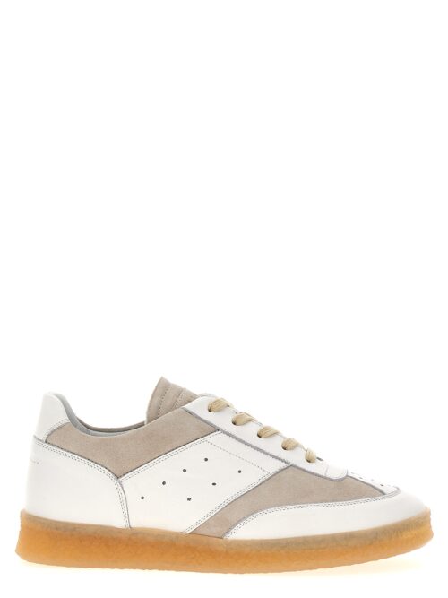 Suede leather sneakers MM6 MAISON MARGIELA White