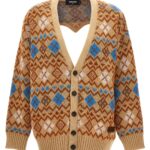 'Heart Vintage Shetland' cardigan DSQUARED2 Multicolor