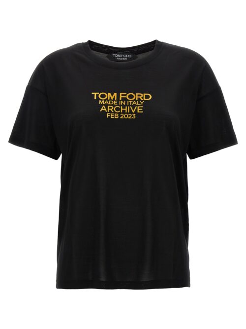 Logo print T-shirt TOM FORD Black