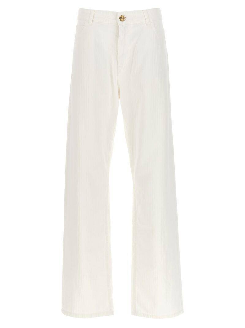 Baggy chevron jeans ETRO White