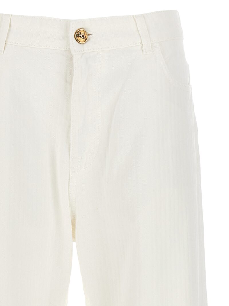 Baggy chevron jeans Woman ETRO White