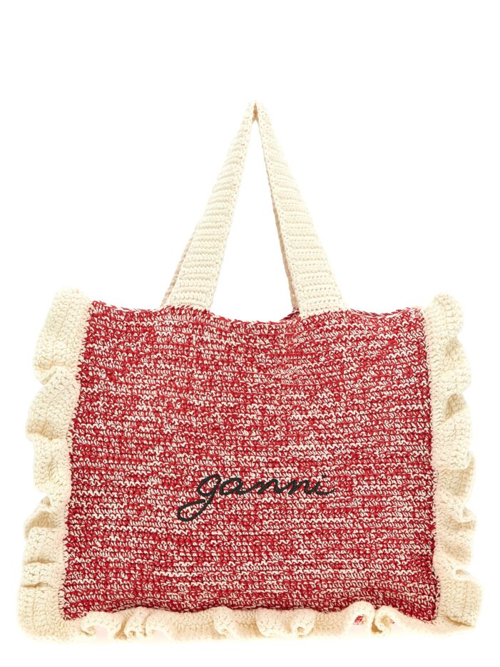 Crochet shopping bag GANNI Multicolor