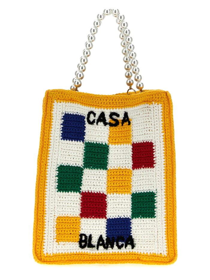 'Cotton Mini Crochet Square' handbag CASABLANCA Multicolor