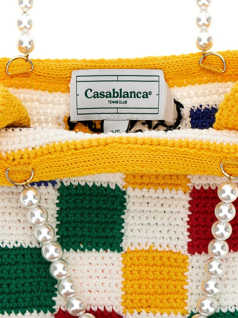 'Cotton Mini Crochet Square' handbag 100% cotton CASABLANCA Multicolor