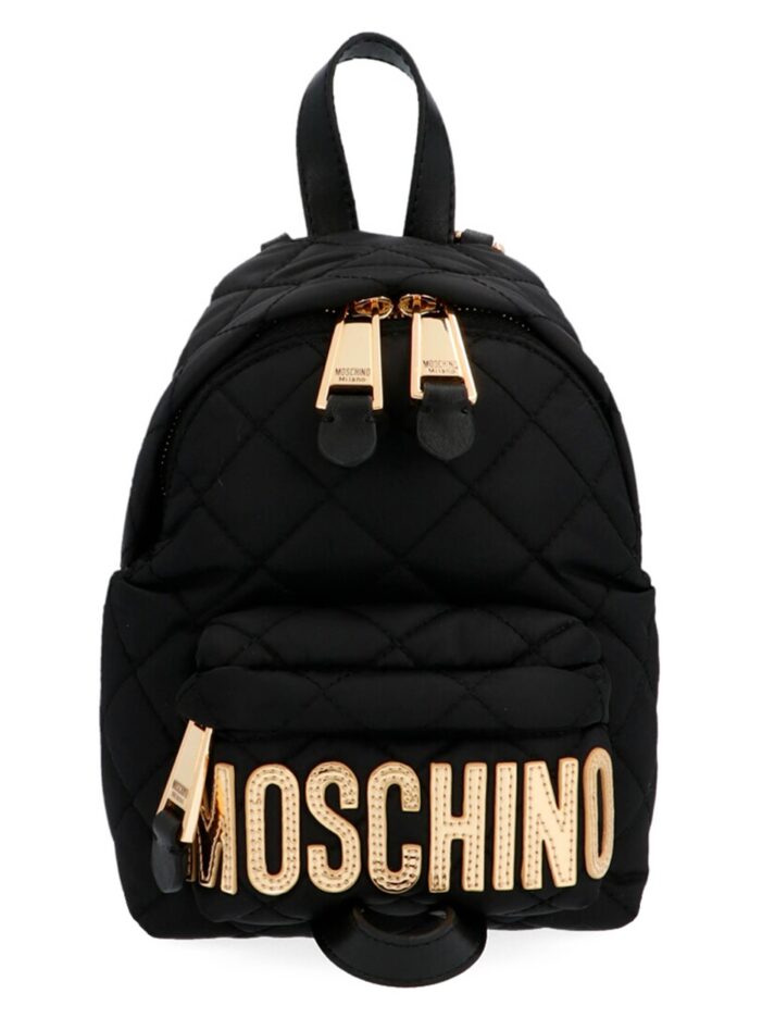 Logo backpack MOSCHINO Black