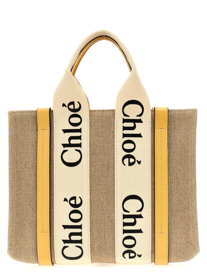 'Woody Small' shopping bag CHLOÉ Yellow