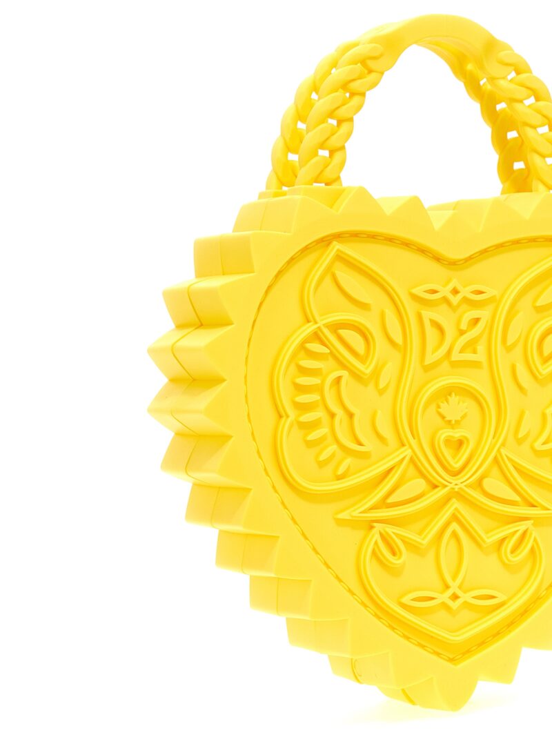 'Open Your Heart' handbag Woman DSQUARED2 Yellow