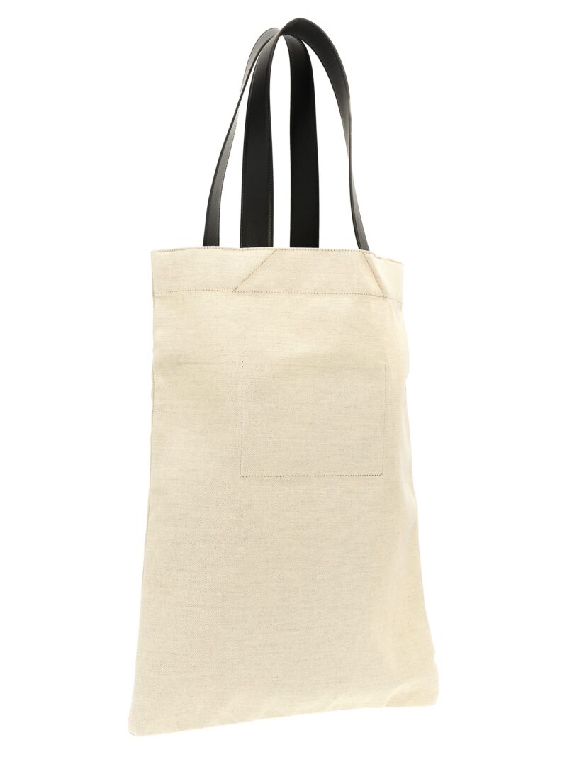 'Flat Shopper' large shopping bag J07WC0022P4917280 JIL SANDER White/Black