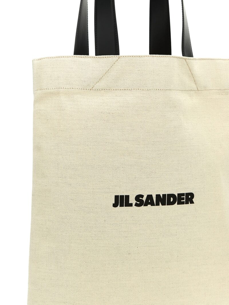 'Flat Shopper' Medium Shopping Woman JIL SANDER White/Black