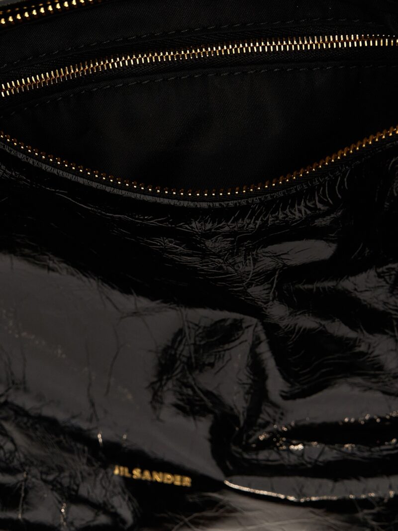 'Cushion' small shoulder bag 100% calfskin leather (Bos Taurus) JIL SANDER Black