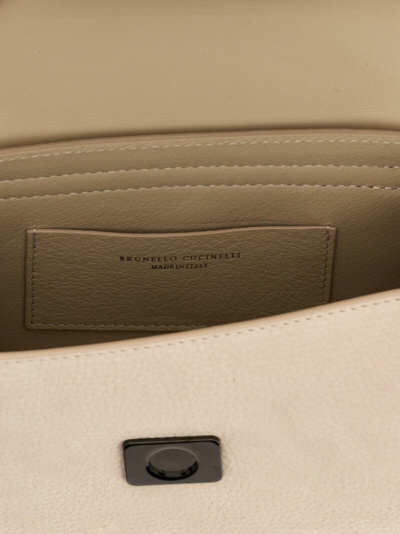 'City' handbag 100% leather BRUNELLO CUCINELLI White