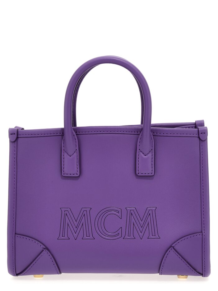 'Munchen' mini shopping bag MCM Purple