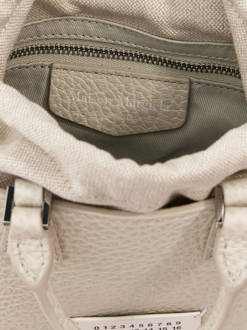 '5AC tote horizontal' handbag 100% calfskin leather (Bos Taurus) MAISON MARGIELA Gray